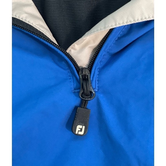 FootJoy DryJoys Short Sleeve Quarter Zip Pull Over Wind Shirt Small Outdoors - Picture 4 of 9